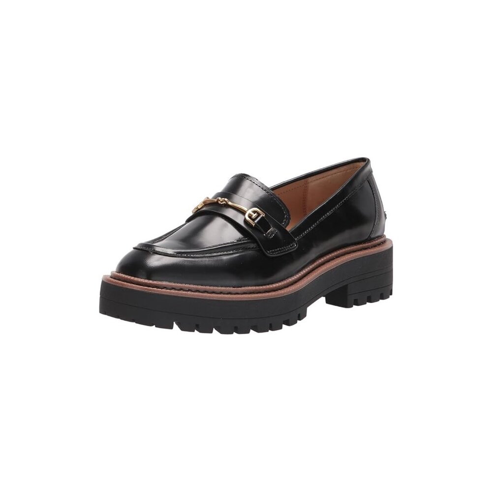 Sam Edelman Womens Laurs Lug Sole Loafer Size 8.5 Womens Black